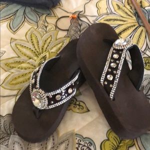 Brown Bling Salndals